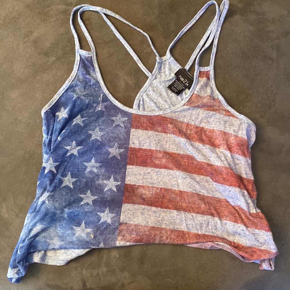 Extra Large Old Navy tank top. American flag.
